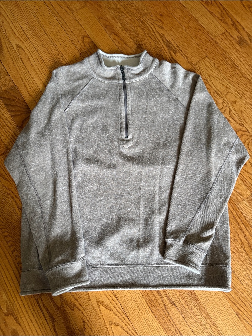 Tommy Bahama Men's Tan Quarter-Zip Pullover Sweater